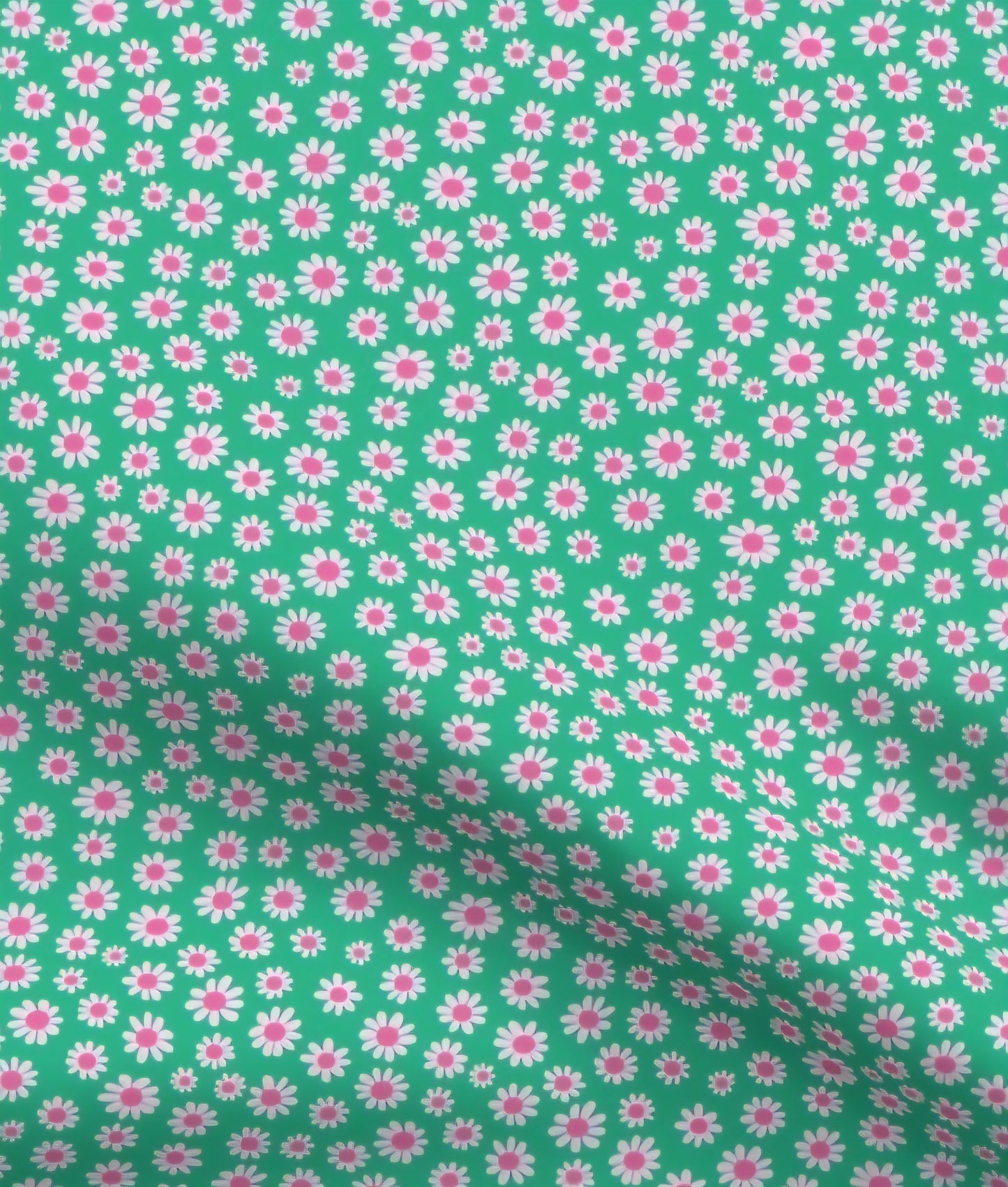 Spring Packed Daisies Floral Scrub Cap