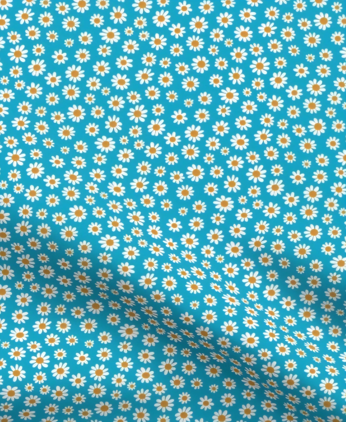 Spring Packed Daisies Floral Scrub Cap