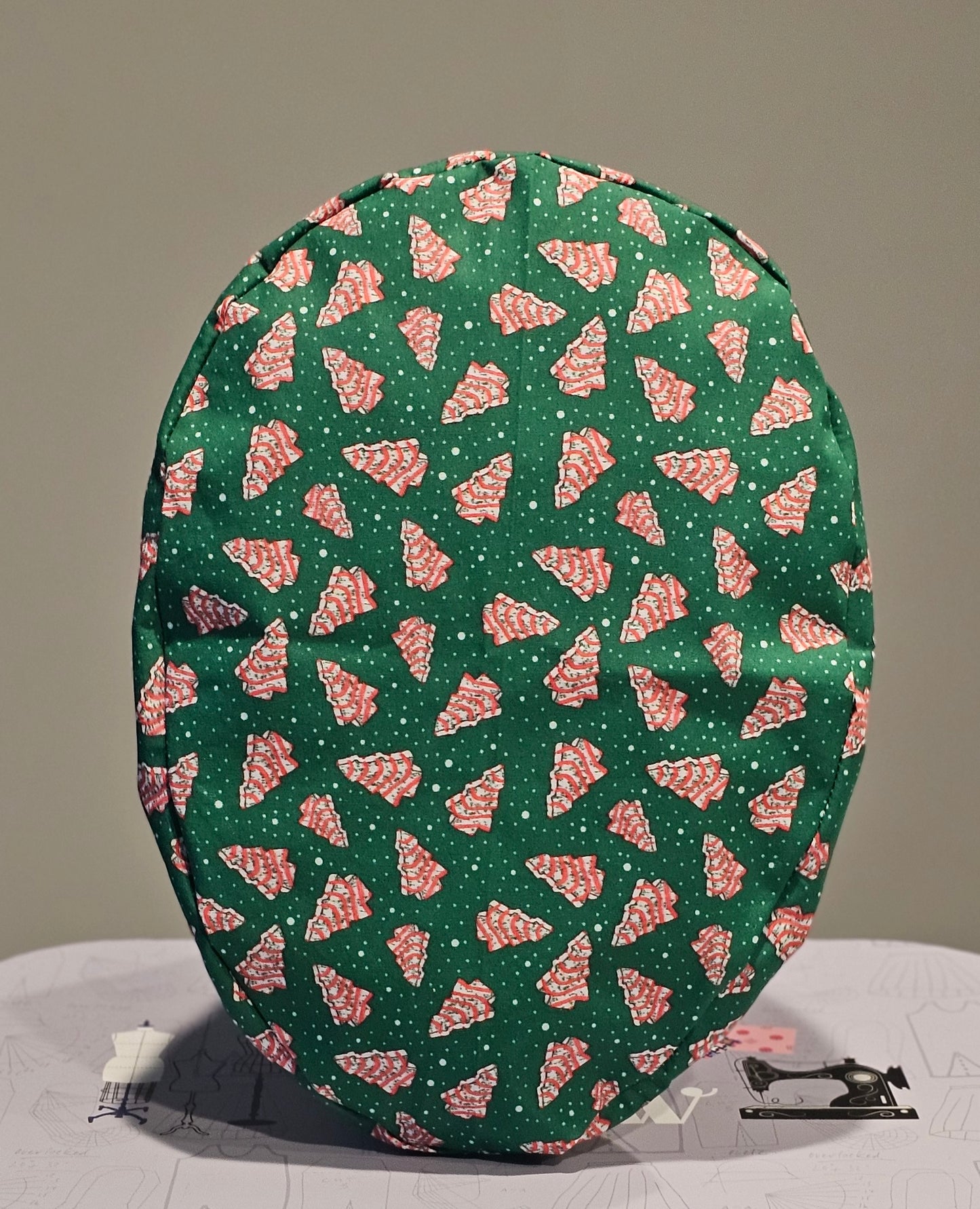 Christmas Tree Snack Cakes Scrub Caps