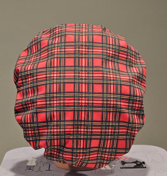 Royal Stewart Tartan Style Scrub Caps