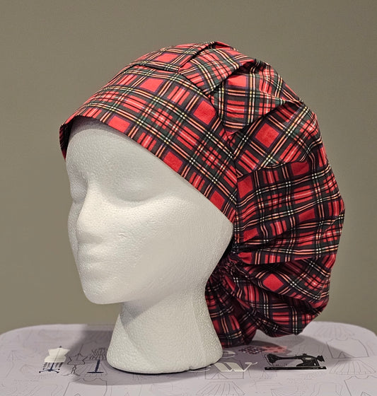 Royal Stewart Tartan Style Scrub Caps