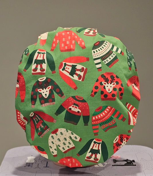 Ugly Christmas Swewters Scrub Caps