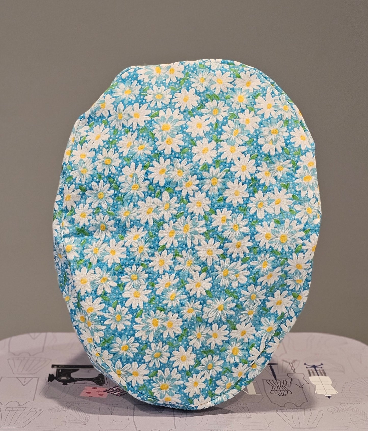 Keep Packed Daisy Teal Scrub Caps