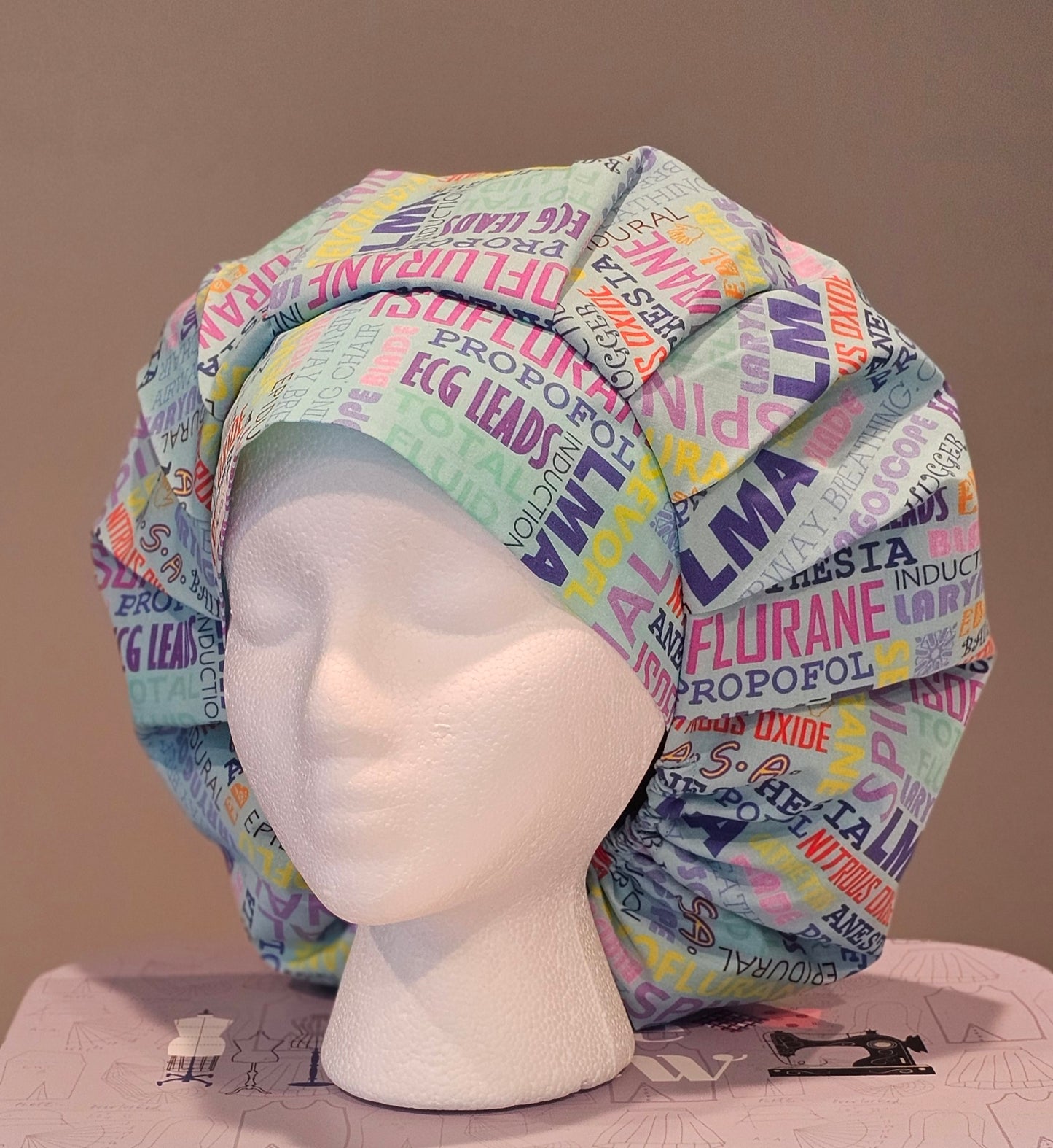 Anesthesia 1 Light Blue Scrub Caps