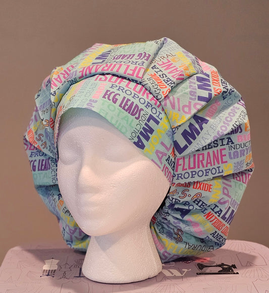Anesthesia 1 Light Blue Scrub Caps