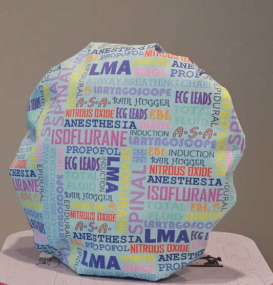 Anesthesia 1 Light Blue Scrub Caps