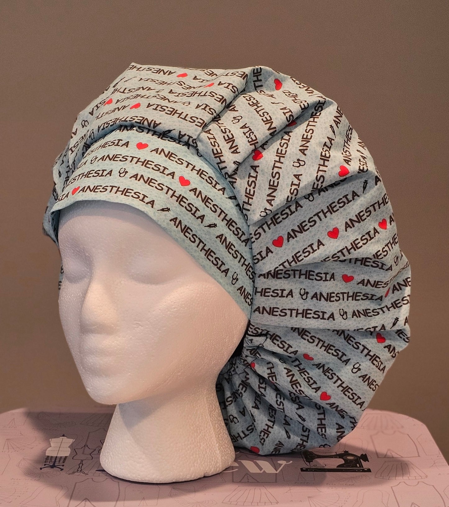 Heart Anesthesia Scrub Caps