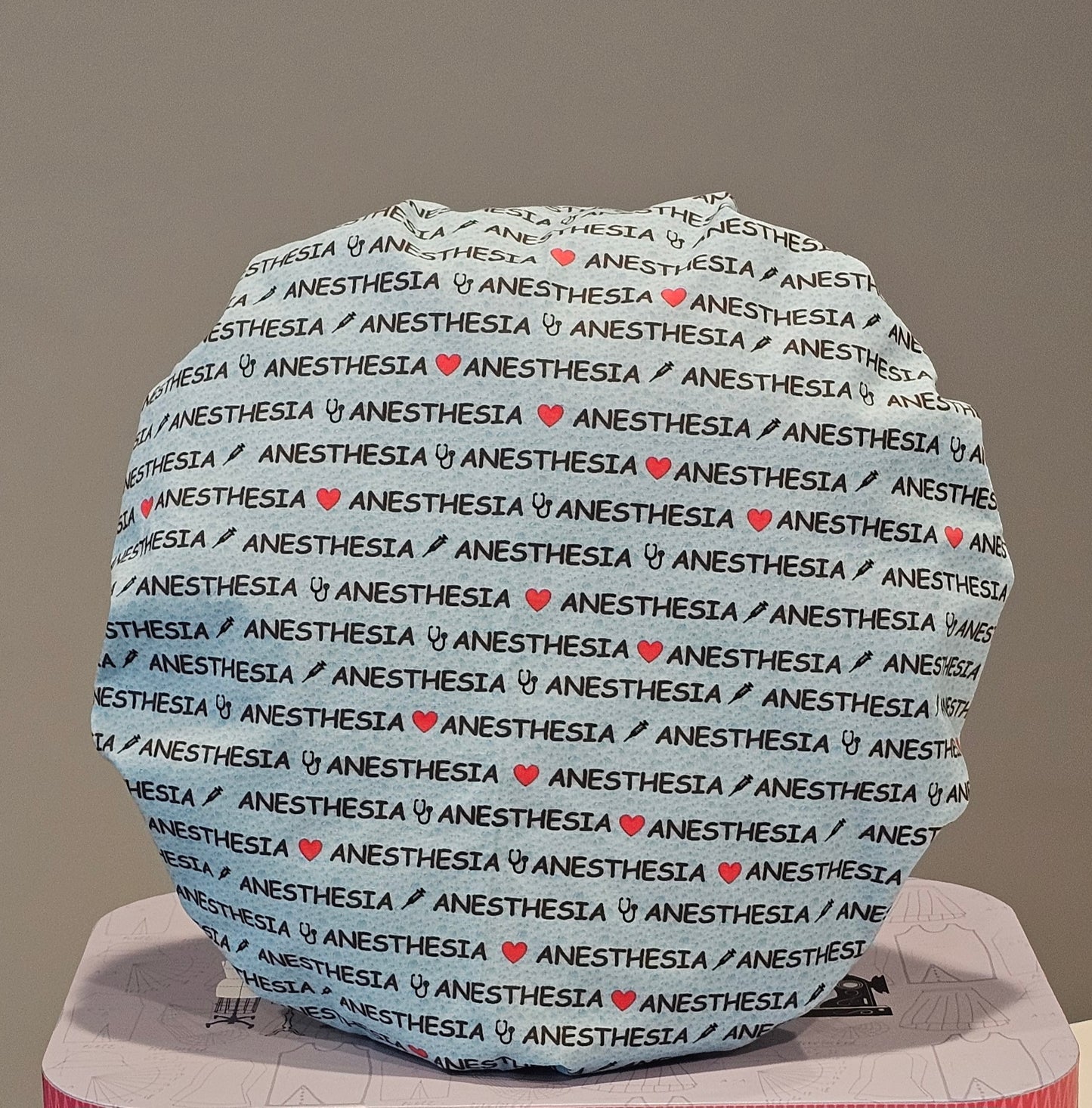 Heart Anesthesia Scrub Caps