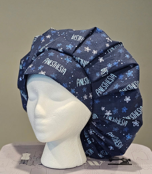 Anesthesia Floral Scrub Caps