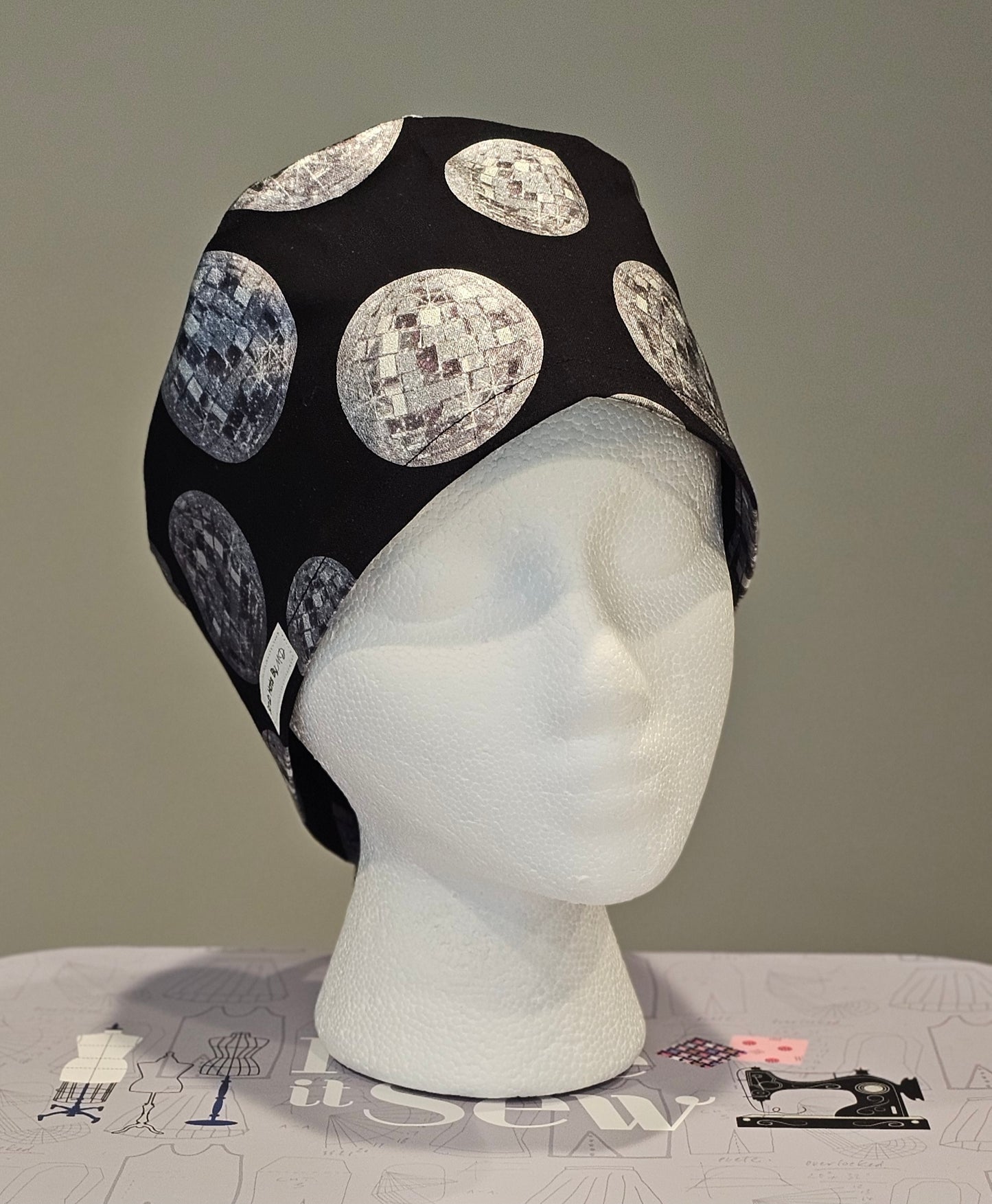 Disco Ball Surgical Scrub Caps
