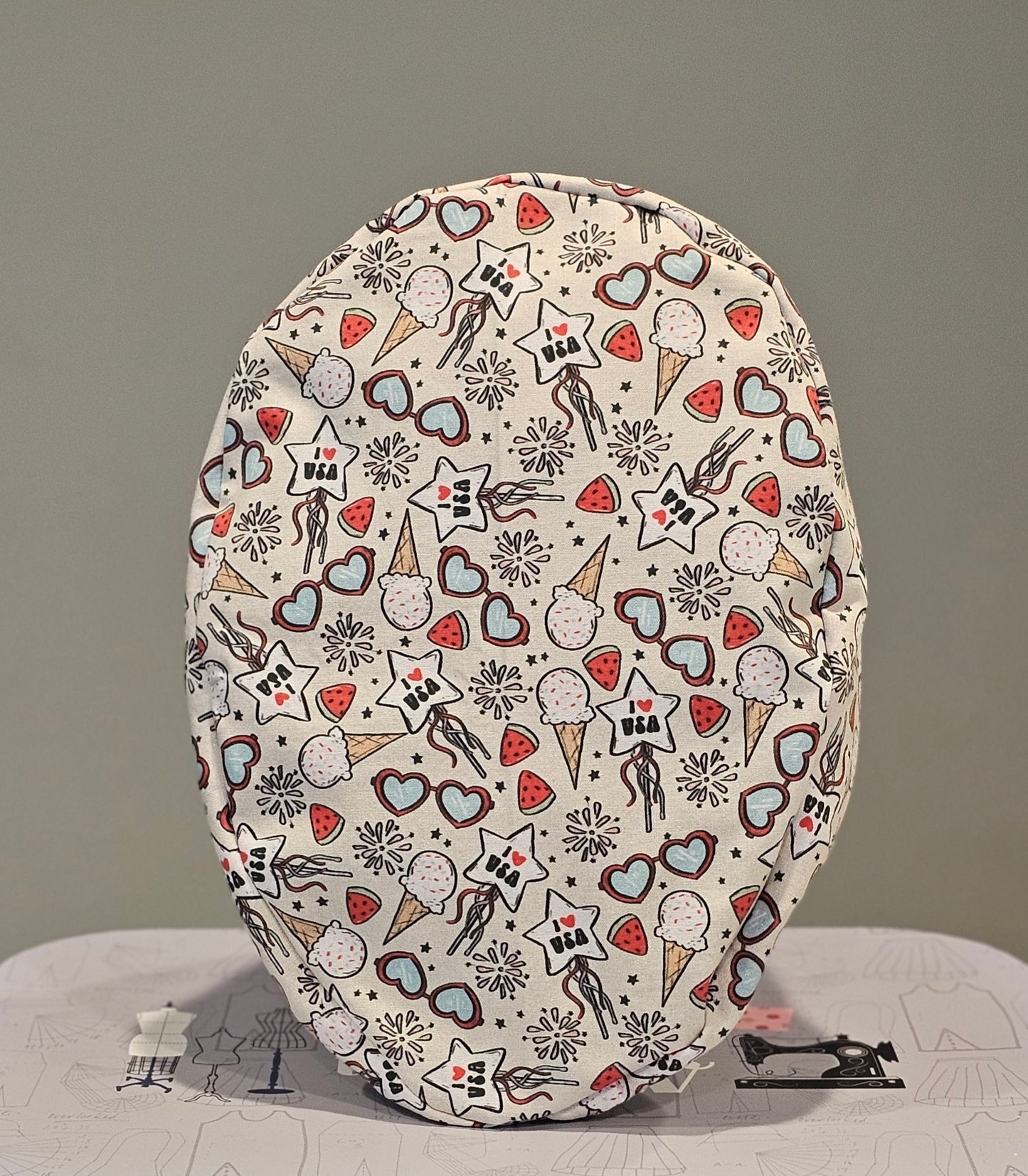 Fourth Of July USA Scrub Caps
