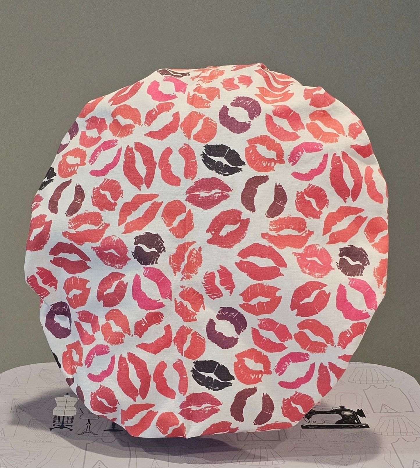 Surgical Scrub Caps Pink Lipstick Scrub Caps