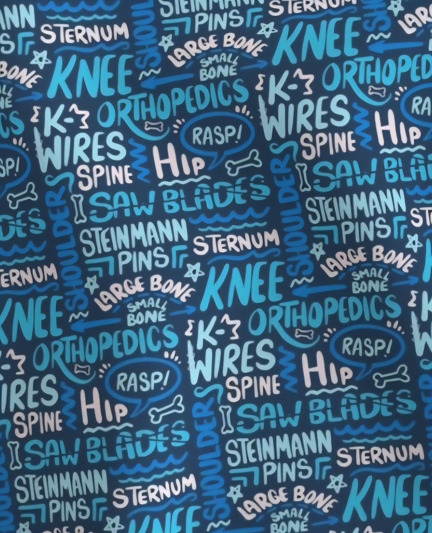 Orthopedic Phrases Scrub Caps