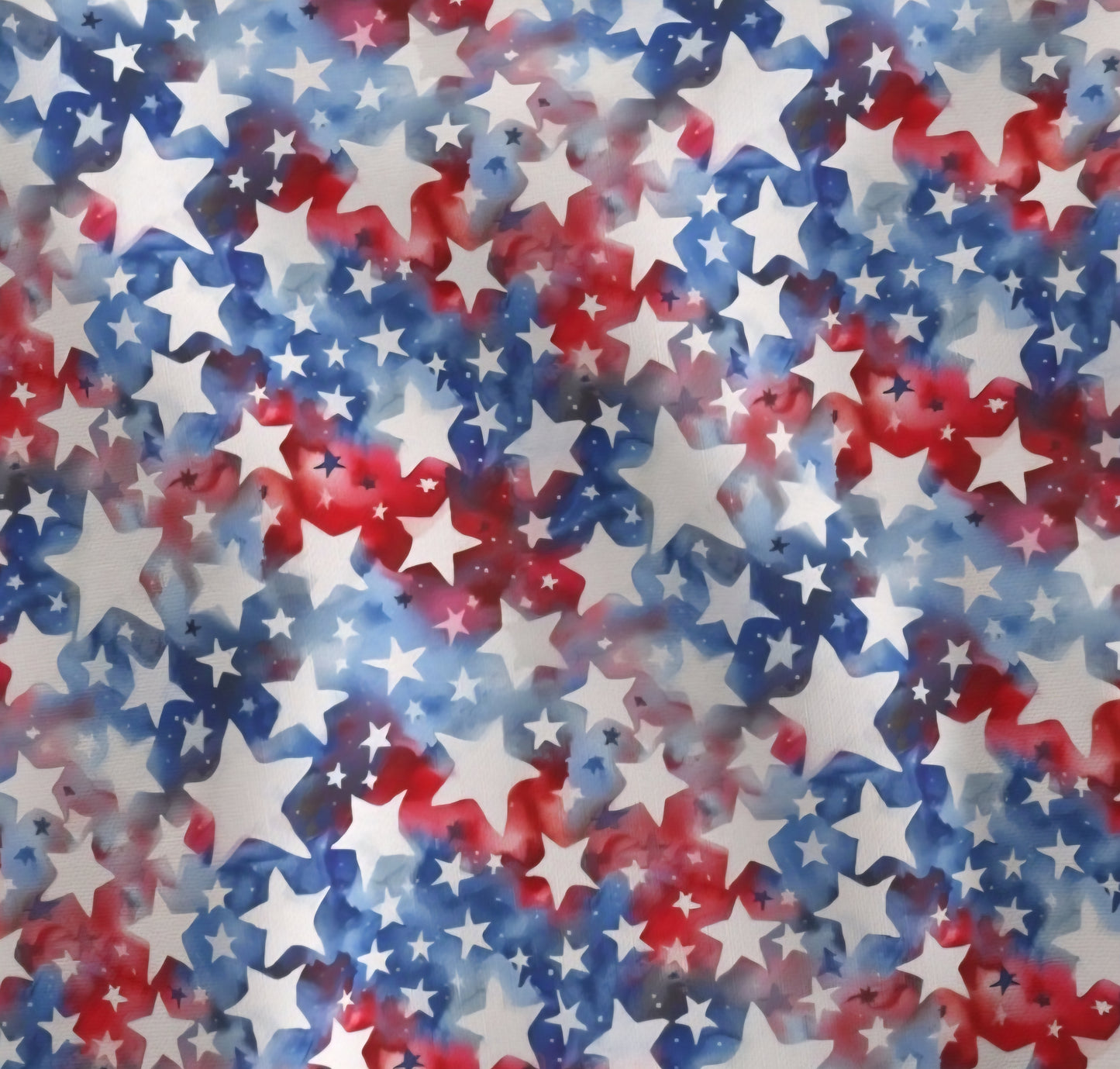 Red White and Blue Stars Scrub Caps 4th of July