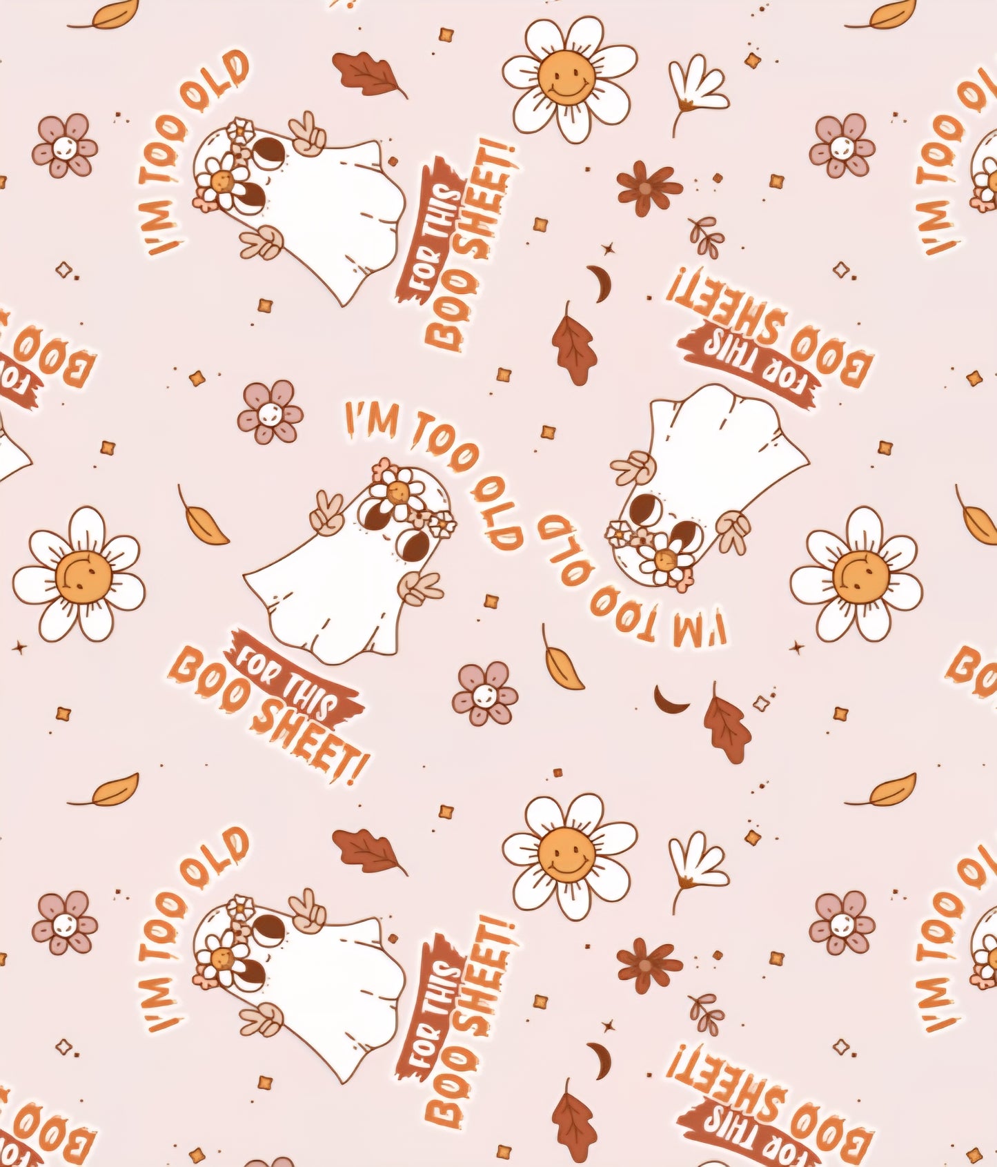 I'm Too Old For This Boo Sheet Scrub Caps