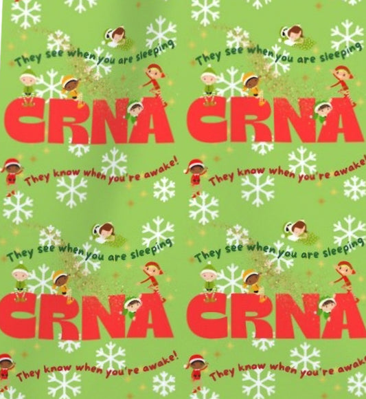 CRNA They Know When You Are Sleeping Scrub Caps