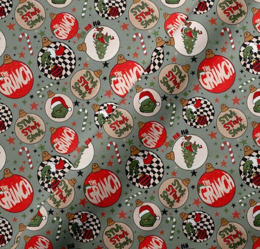 Stink Stank Stunk Grinch Scrub Caps