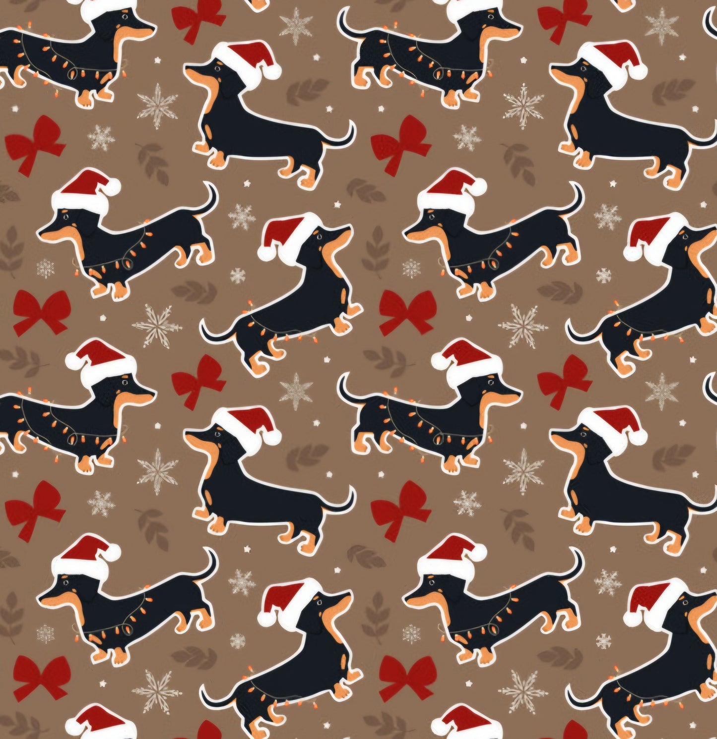 Christmas Dachshund Scrub Caps