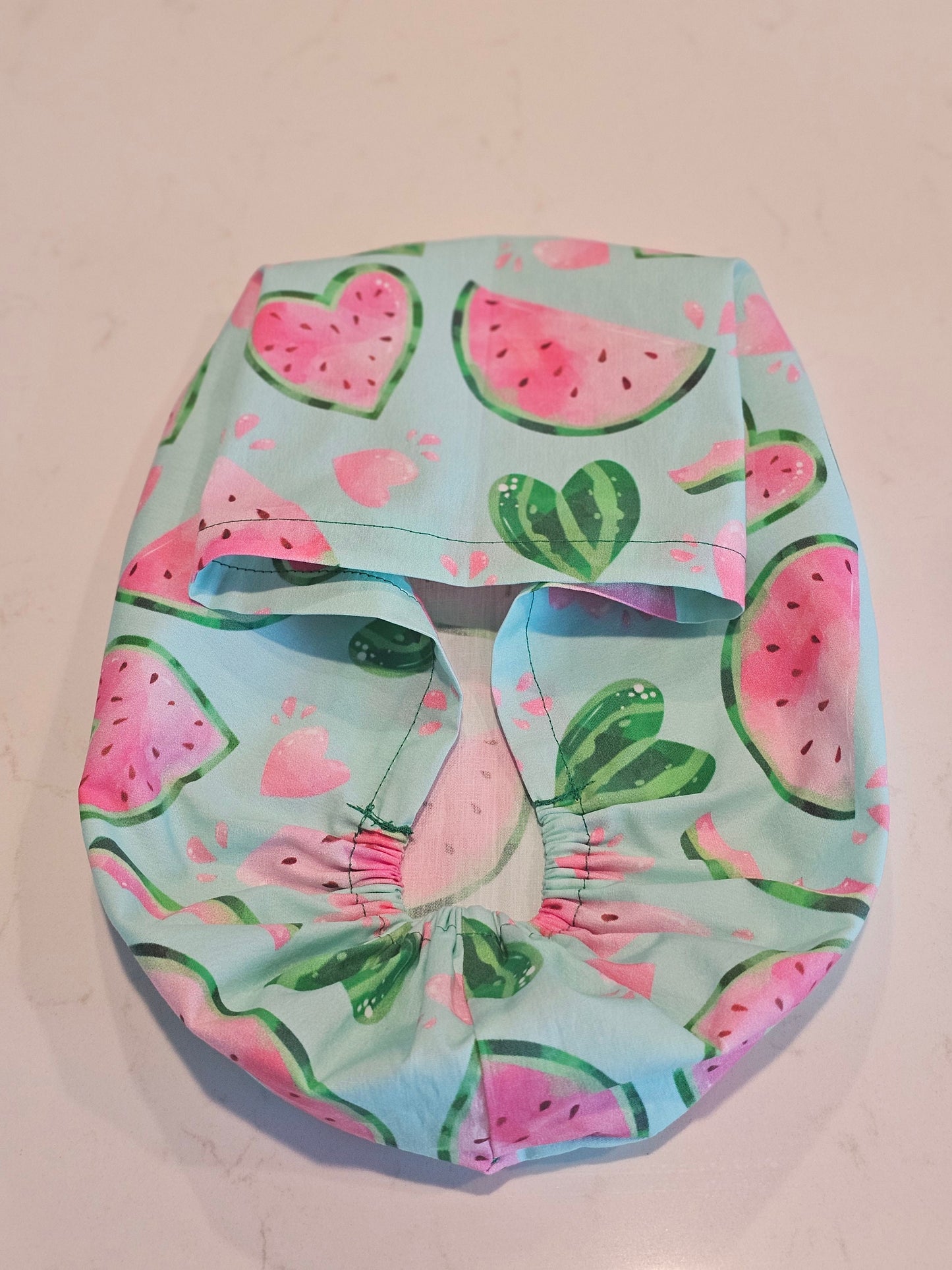 Watermelon on Mint Scrub Caps