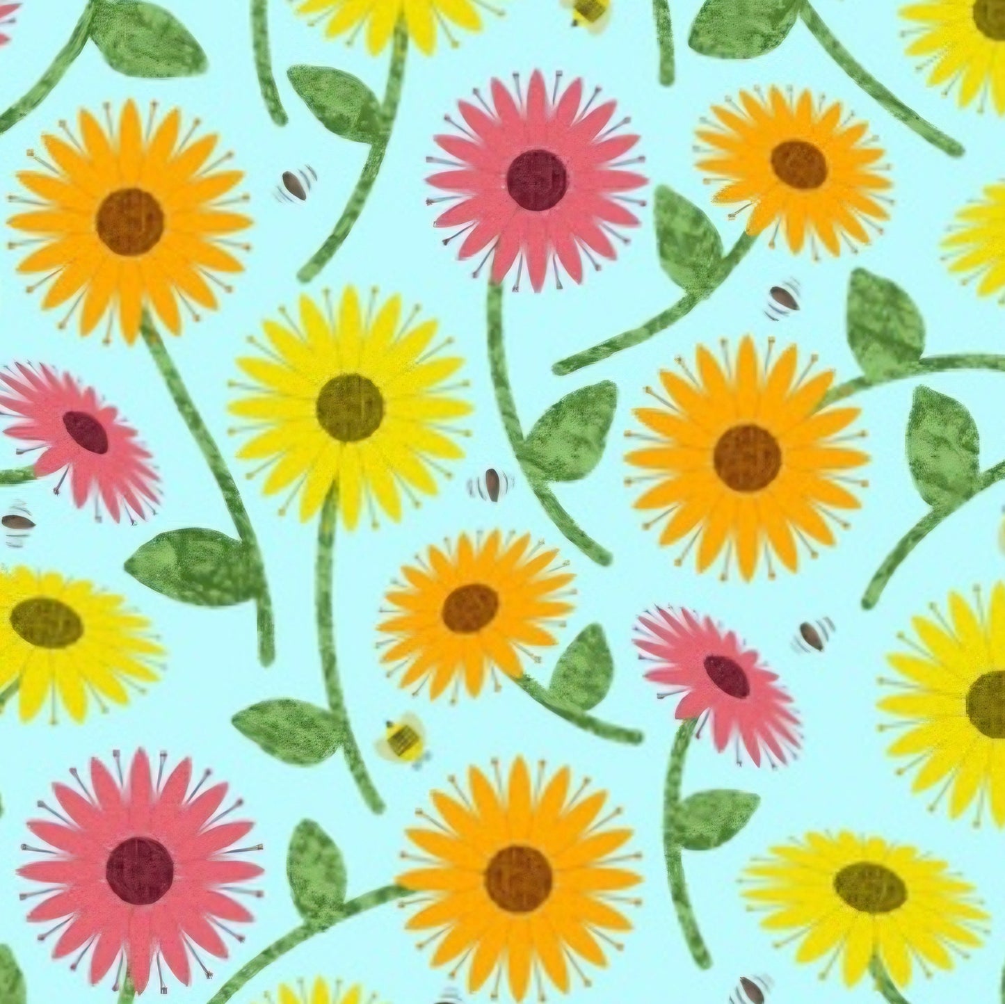 Jumbo Sunflowers Scrub Caps
