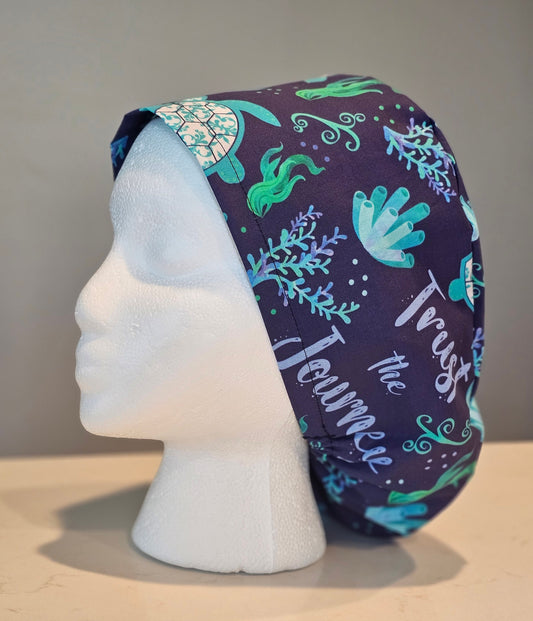 Trust The Journey Sea Turtle Scrub Caps