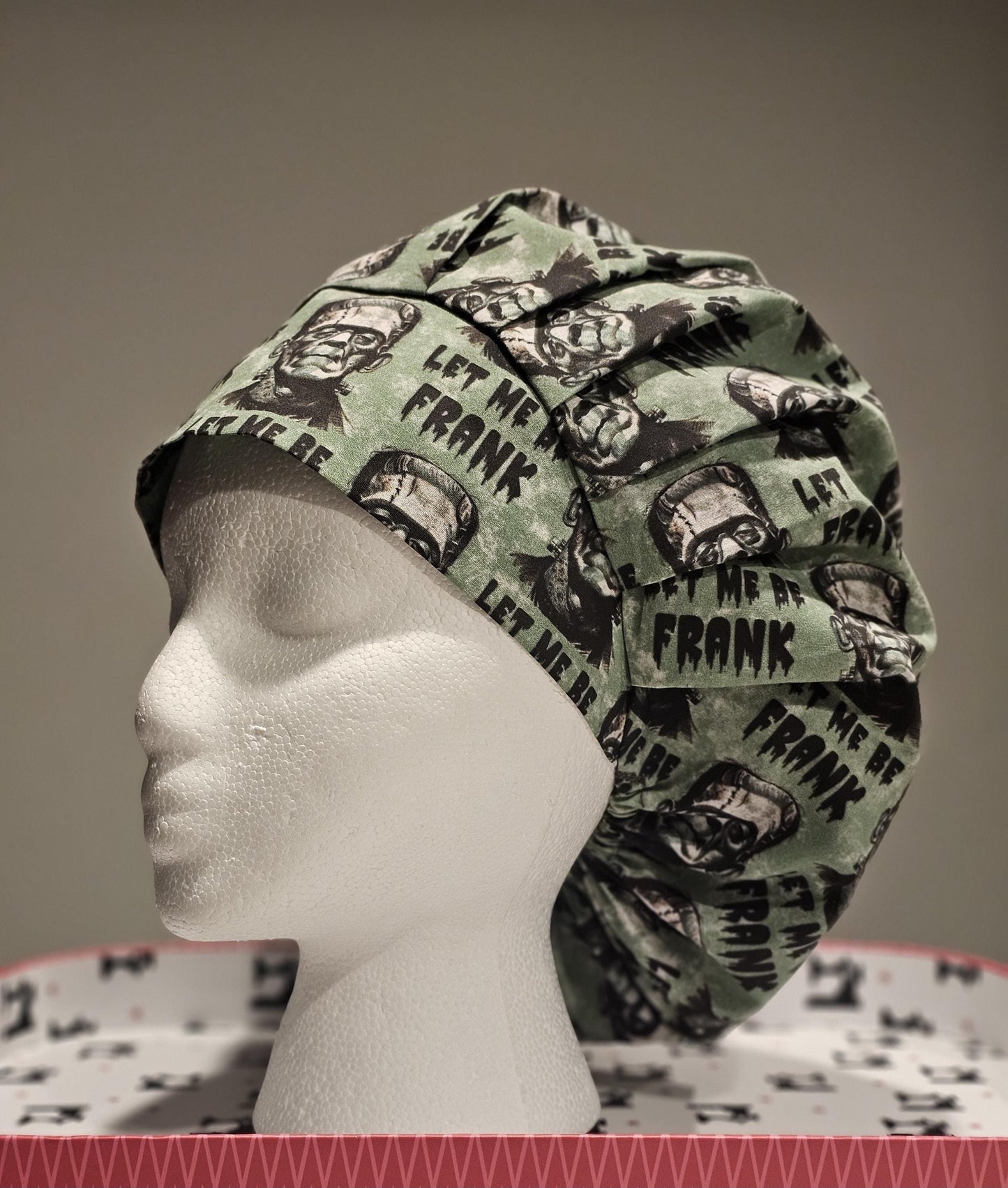 Halloween Let Me Be Frank Frankenstein Scrub Caps