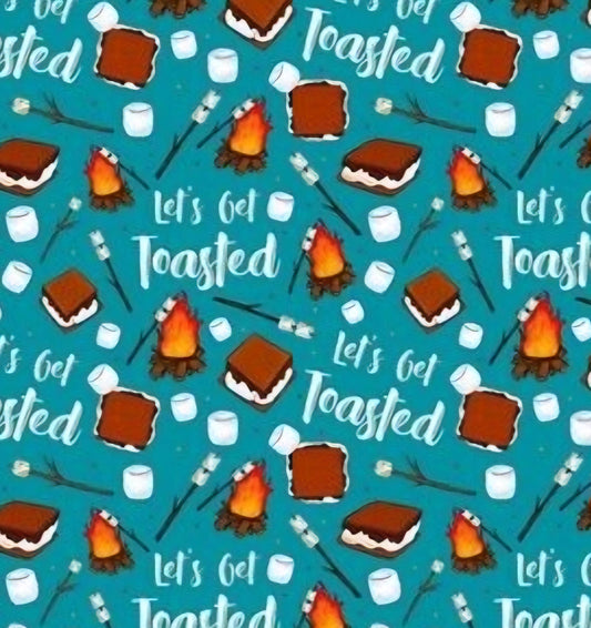 Let's Get Toasted Autumn/Fall Scrub Caps