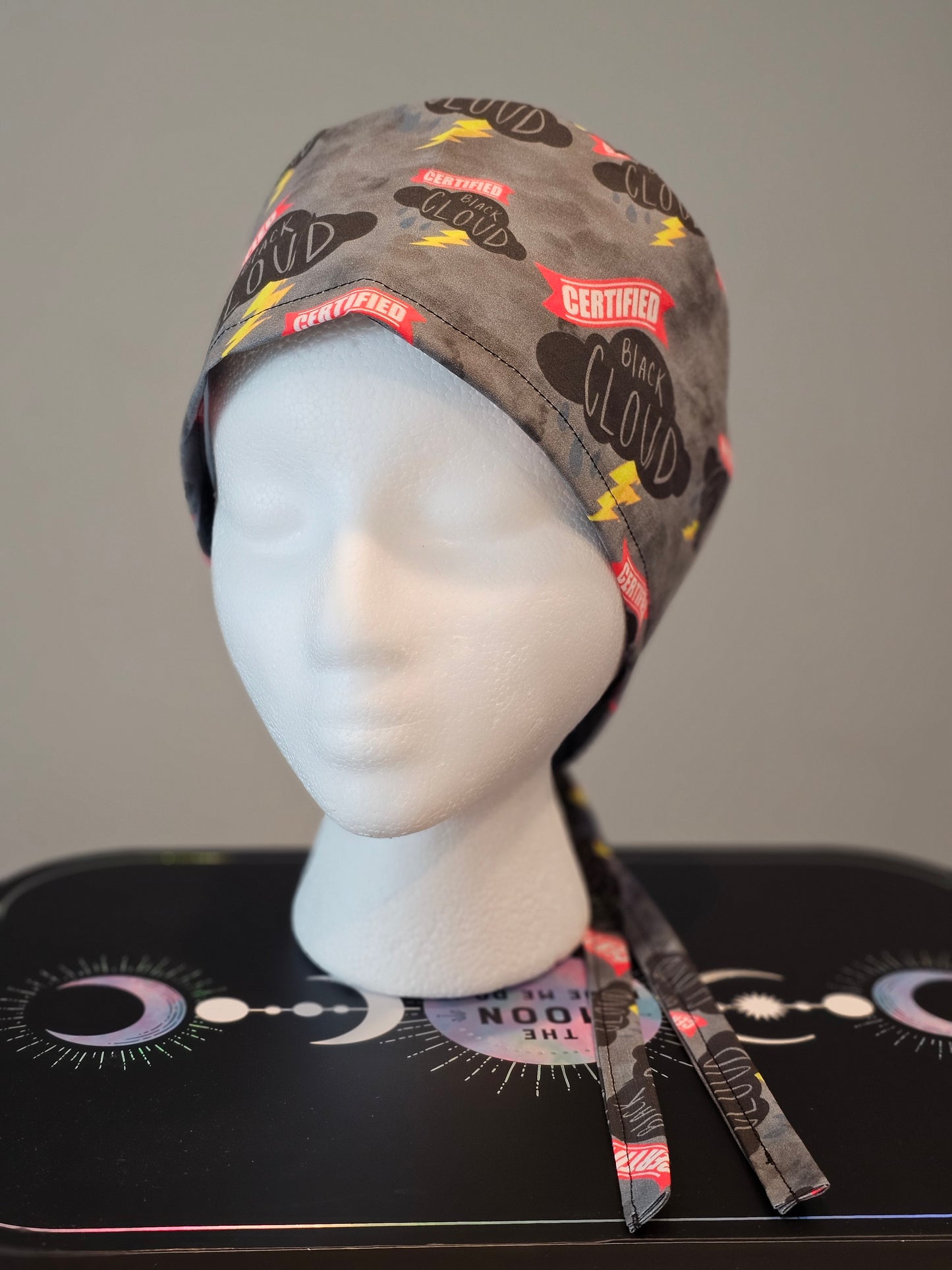 Certified Black Cloud Scrub Caps