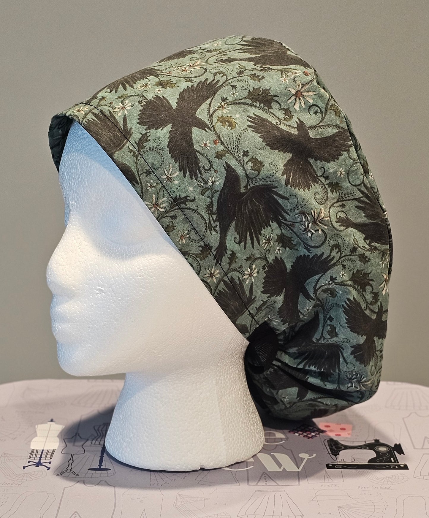 Mystic Crows Halloween Scrub Caps