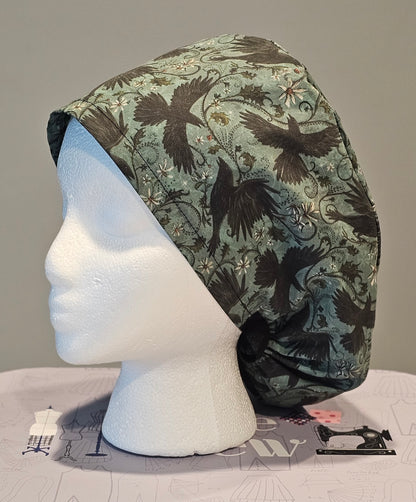 Mystic Crows Halloween Scrub Caps