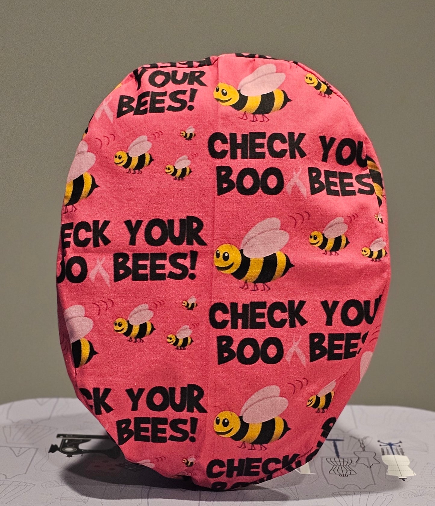 Check Your Boo Bees Scrub Caps