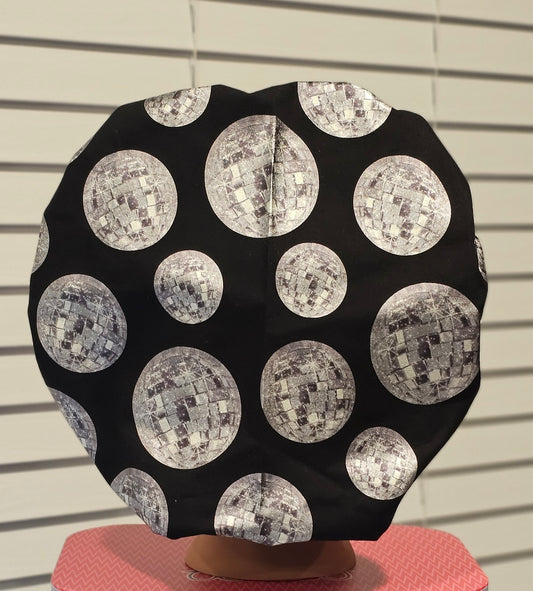 Disco Ball Surgical Scrub Caps