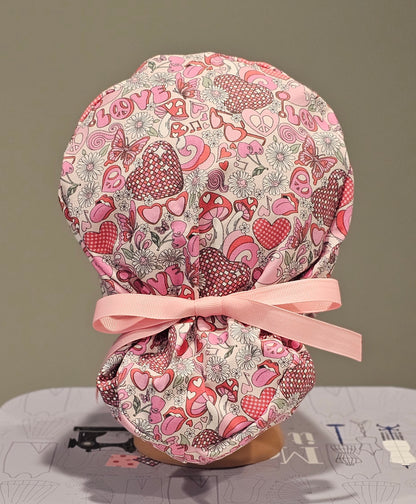 Surgical Scrub Caps Hippie Love Valentine Surgical Scrub Caps