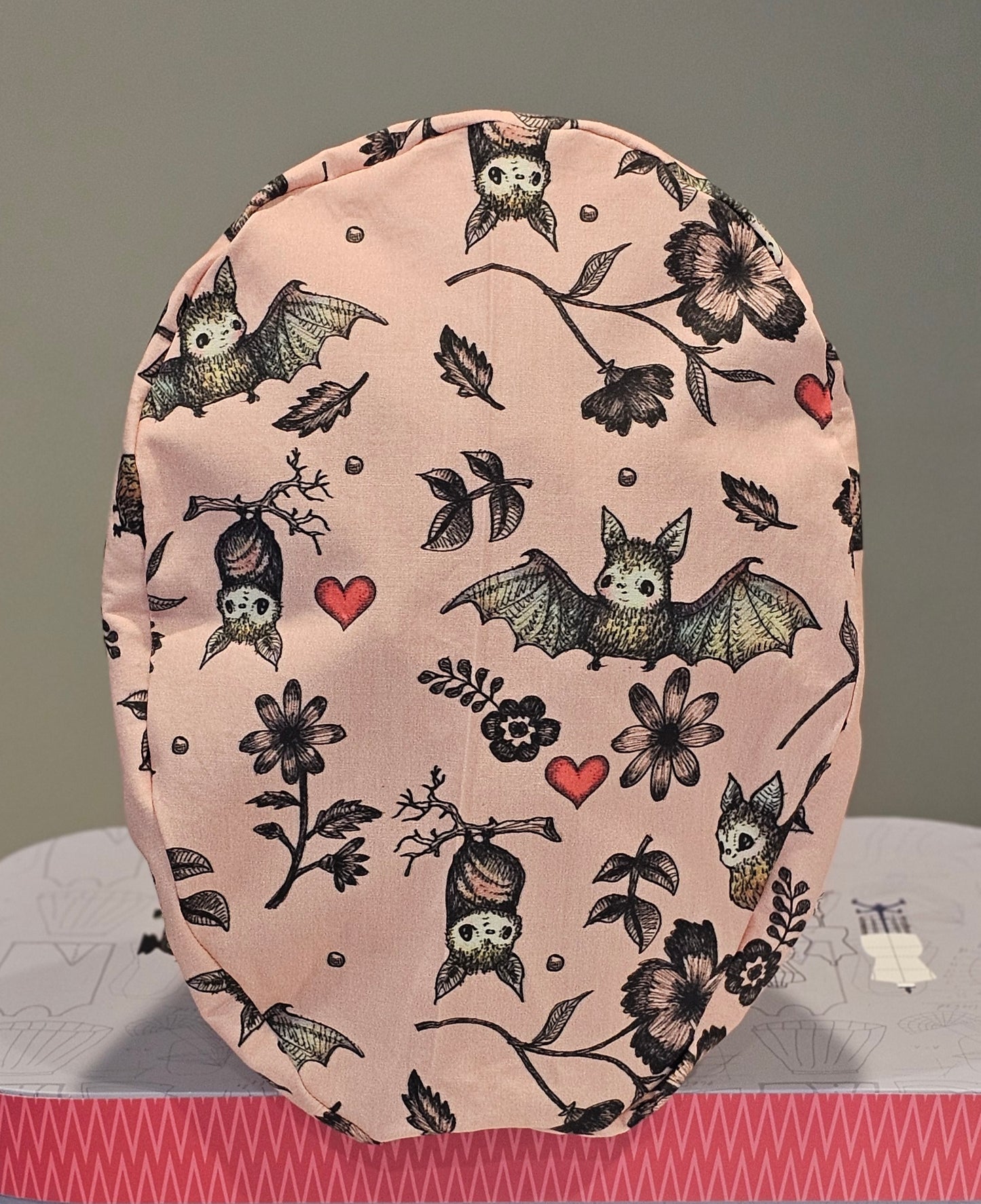 Bats And Hearts Halloween Scrub Caps