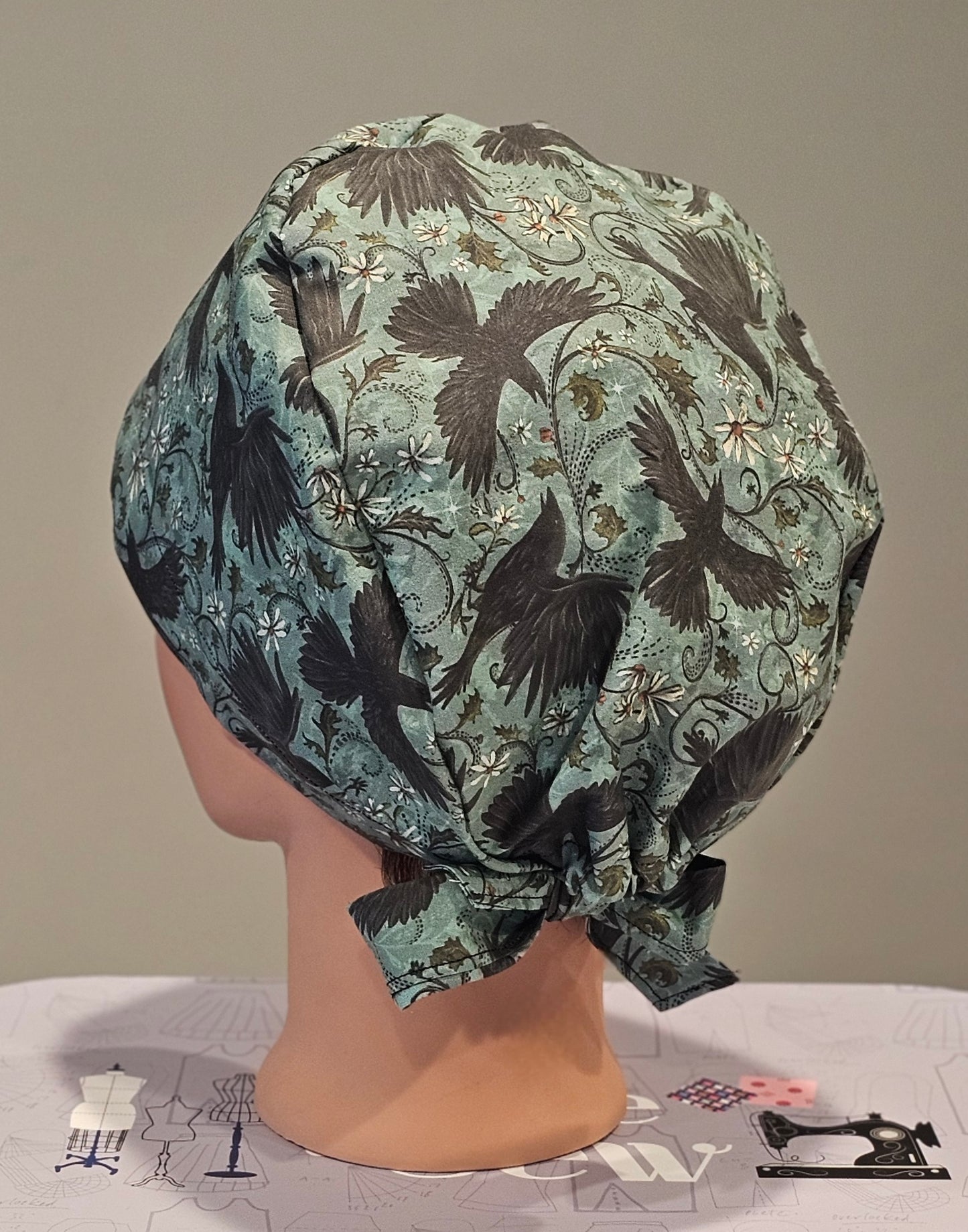 Mystic Crows Halloween Scrub Caps