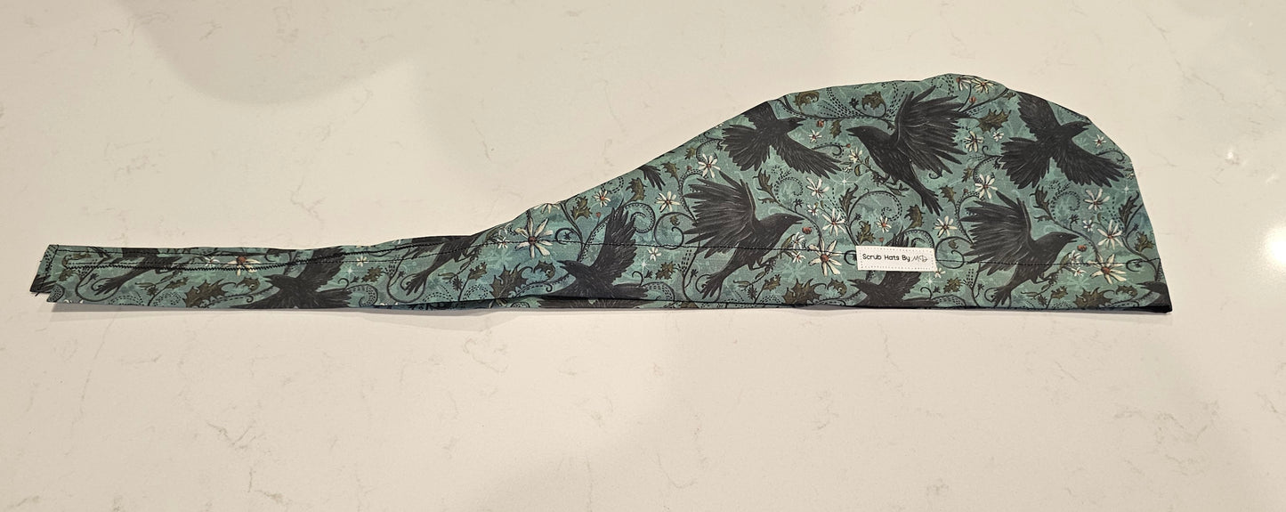 Mystic Crows Halloween Scrub Caps