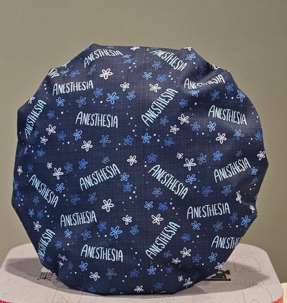 Anesthesia Floral Scrub Caps