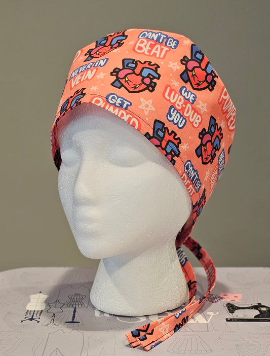 Open Heart Fun Scrub Caps