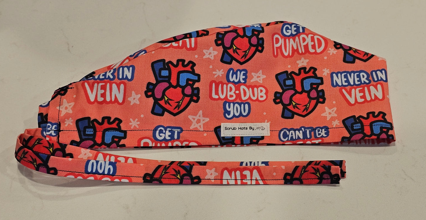 Open Heart Fun Scrub Caps