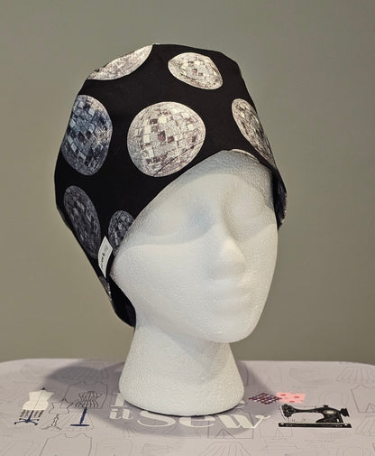Disco Ball Surgical Scrub Caps