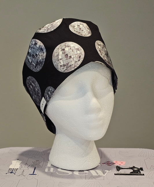 Disco Ball Surgical Scrub Caps