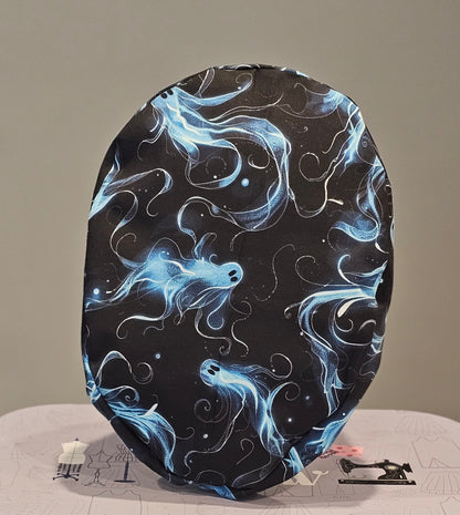 Creepy Glowing Ghost Halloween Scrub Caps