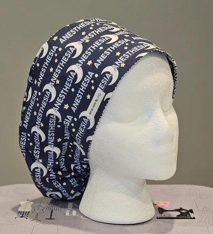 Anesthesia Moon Scrub Caps