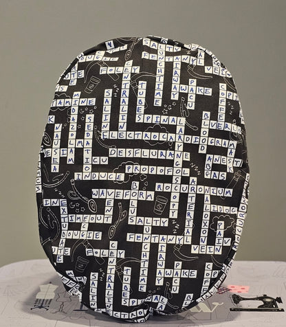 Anesthesia Crossword Puzzle Handwritten Scrub Caps