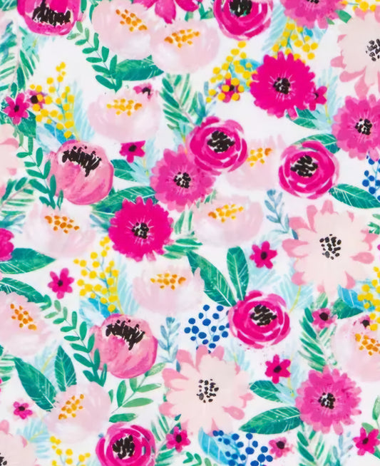 Floral and Berry Scrub Caps
