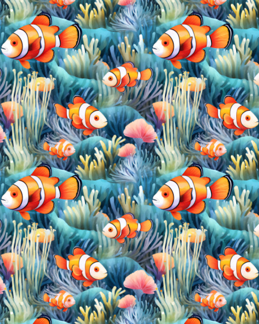 Clown Fish Scrub Caps
