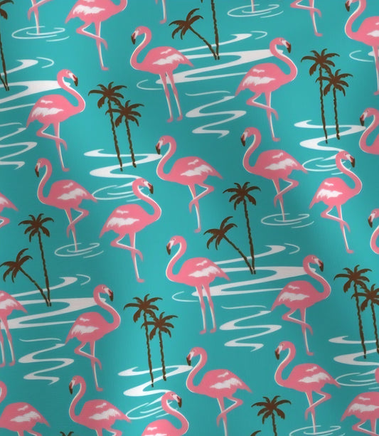 Vintage Flamingo Scrub Caps