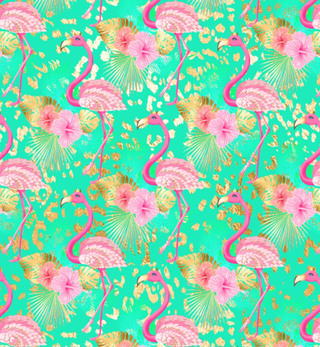 Tropical Summer Flamingo Scrub Caps