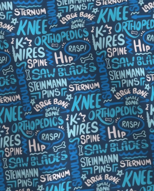 Orthopedic Phrases Scrub Caps