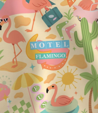 Vacation Flamingos Scrub Caps